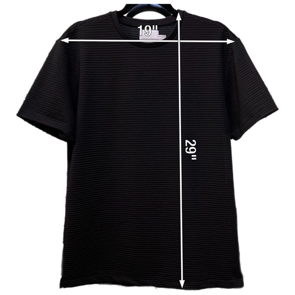 Topman Oversized Black Ribbed Tee - Picture 3 of 6